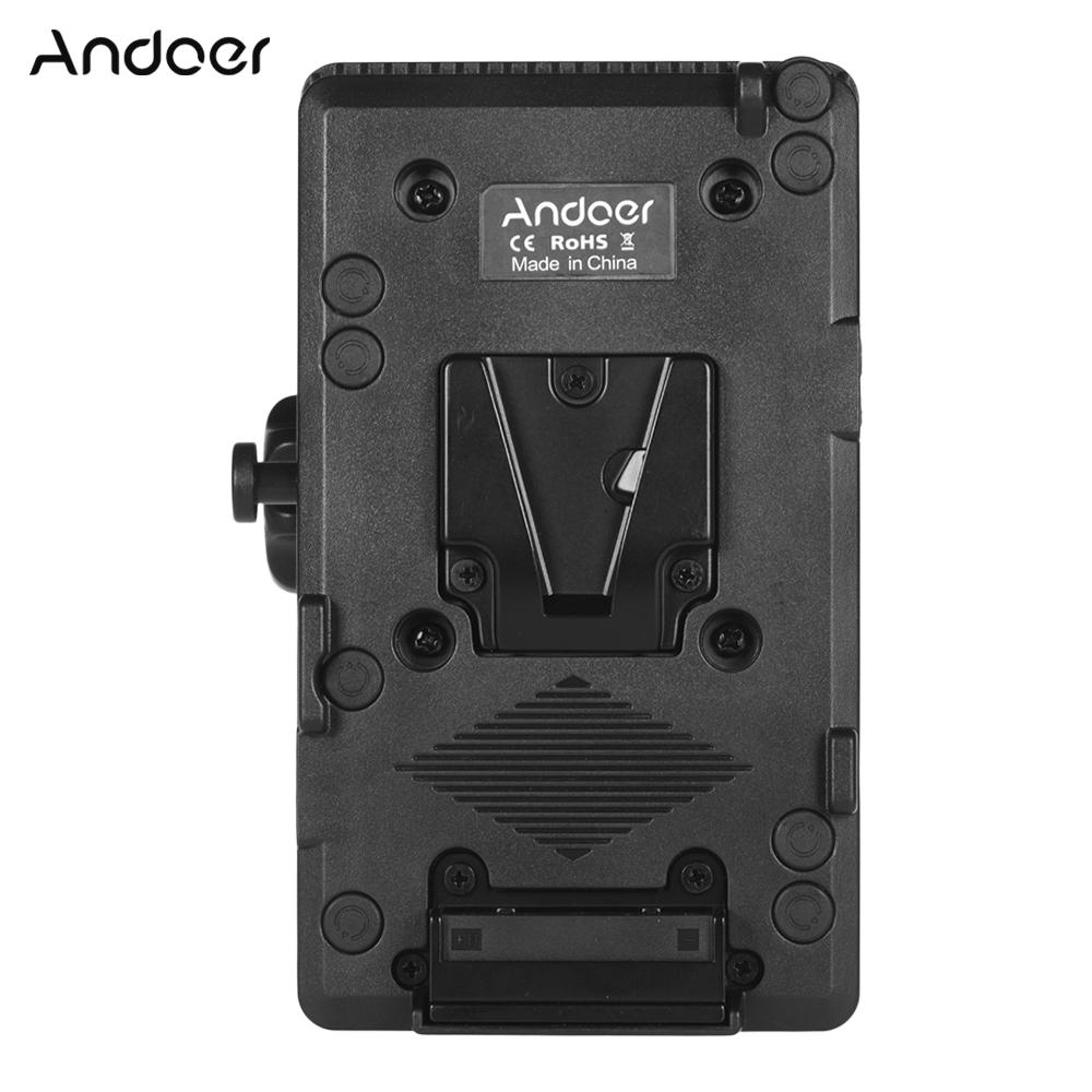 Andoer V Mount V-Lock Battery Plate Adapter Power Supply System D-tap Connector w / klem voor Sony