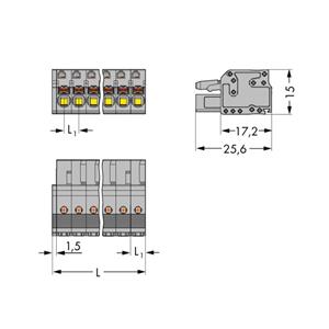 WAGO 2231-112/026-000 Female behuizing (kabel) 2231 Totaal aantal polen: 12 Rastermaat: 5 mm Inhoud: 25 stuk(s)