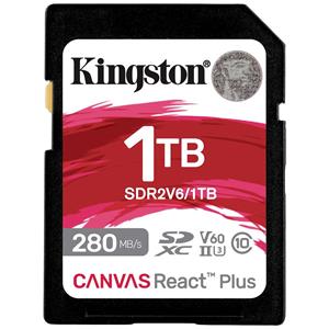 Kingston Canvas React Plus SDXC-kaart Retail 1 TB Class 10 UHS-II, v60 Video Speed Class