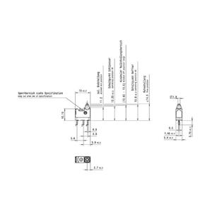 Marquardt 01075.2000-02 Microschakelaar 30 V/DC 0.1 A 1x aan/(uit)/(aan) Moment 1 stuk(s)