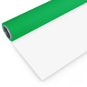 Bresser Vinyl achtergrondrol groen/wit 2,00x4m