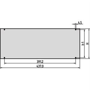 Schroff 30828061 Frontpaneel 2 stuk(s)