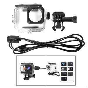 Hobbies mall Action Video Cameras Waterproof Housing Case, Cover for 4 Dual Screen