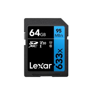 Lexar SD-633X High Speed SD-kaart SLR-camerageheugenkaart capaciteit: 64 GB