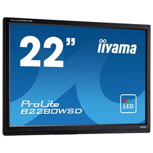 Iiyama b2280wsd - 22 inch - 1680x1050 - DVI - VGA - Zonder voet - Zwart