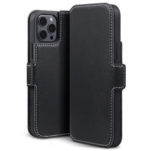 Qubits  slim wallet hoes - iPhone 12 Mini - Zwart