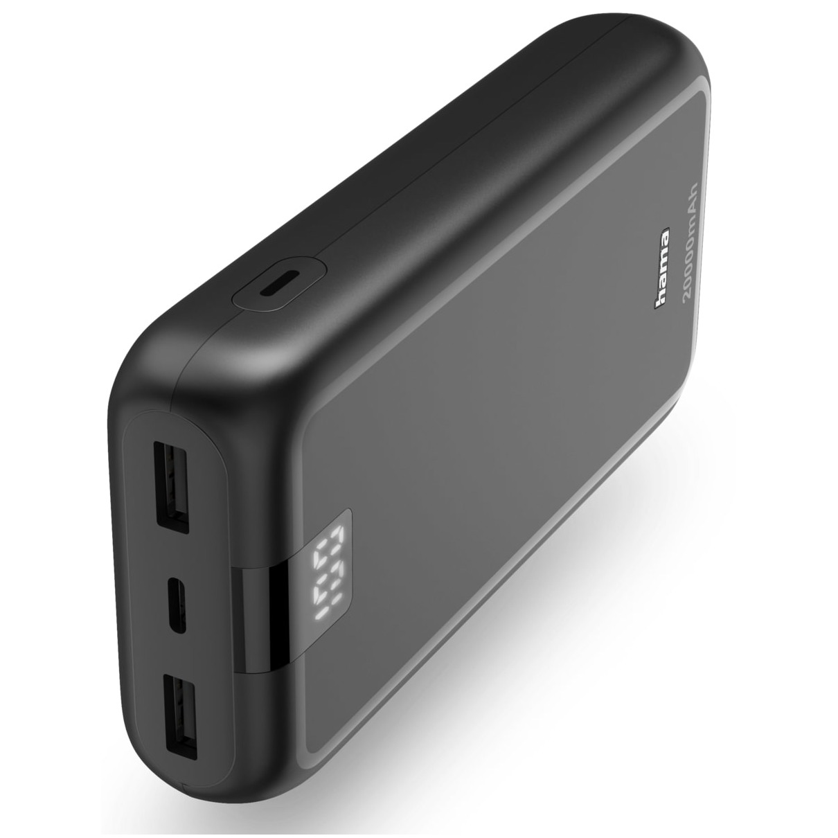 Hama Powerbank, 20000 mAh, 3 Ausgänge: 1x USB-C, 2x USB-A Powerbank 20000 mAh