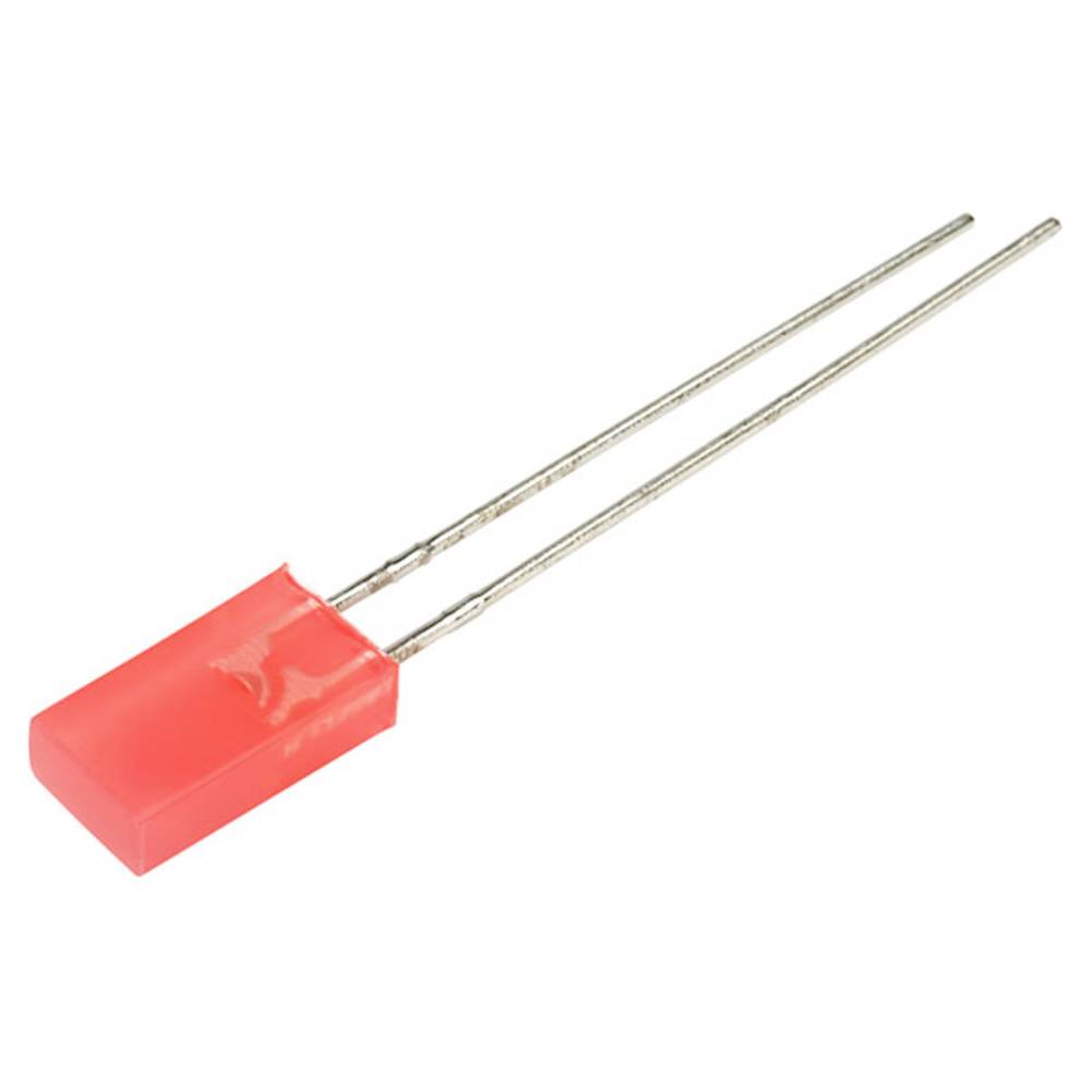 Kingbright Bedrade LED Rood Rechthoekig 2 x 5 mm 1 mcd 110 ° 25 mA 2.25 V