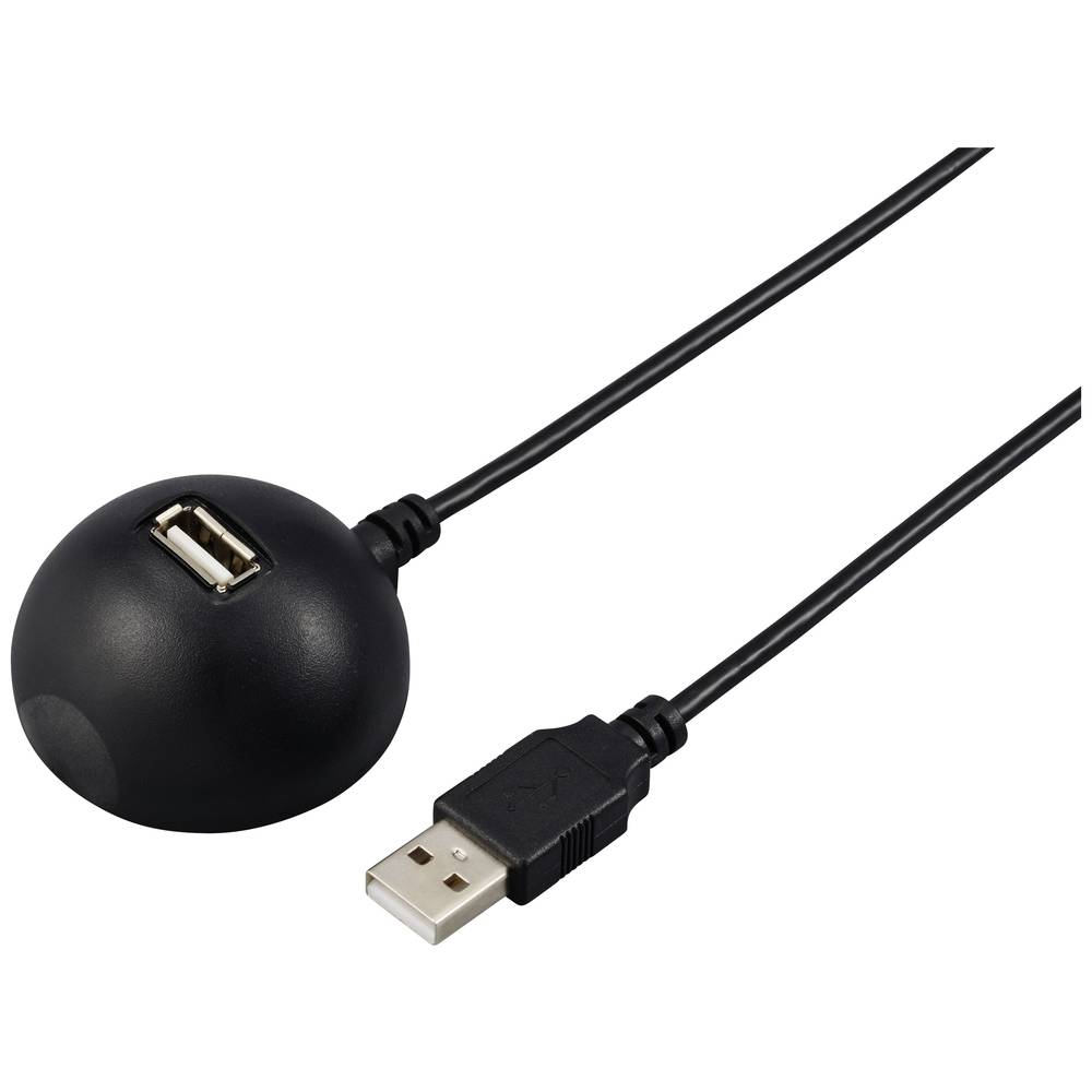 Renkforce USB-kabel USB 2.0 USB-A stekker, USB-A bus 1.5 m Zwart Dockingstation RF-5720418