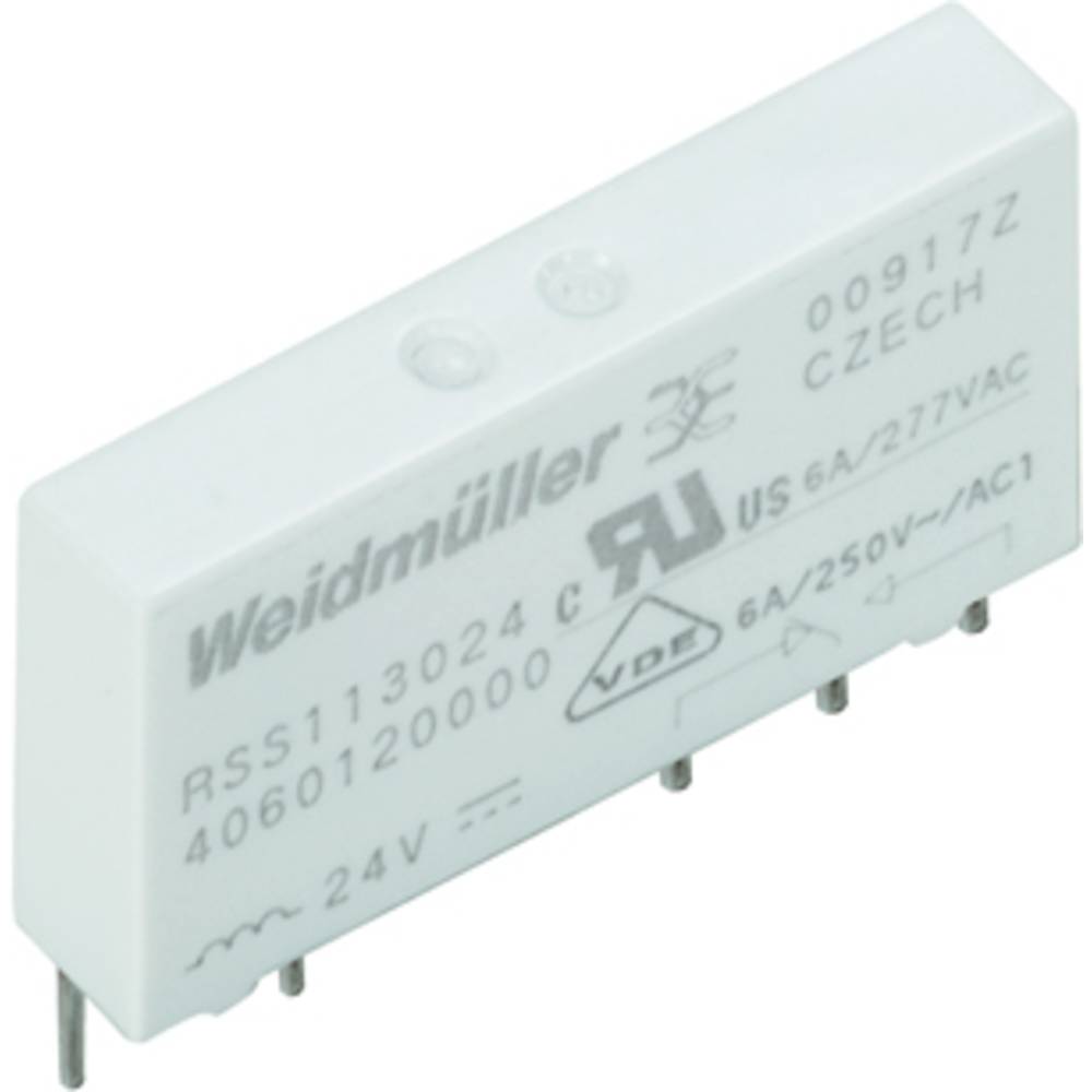 Weidmüller RSS112024 24VDC-REL1U Steekrelais 24 V/DC 6 A 1x wisselcontact 20 stuk(s)