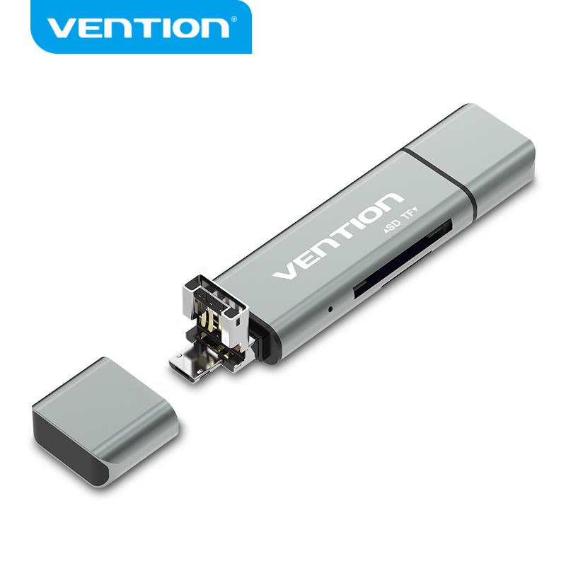 Vention Micro SD-kaartlezeradapter Type C Micro USB3.0 SD-kaartadapter voor MacBook-laptop