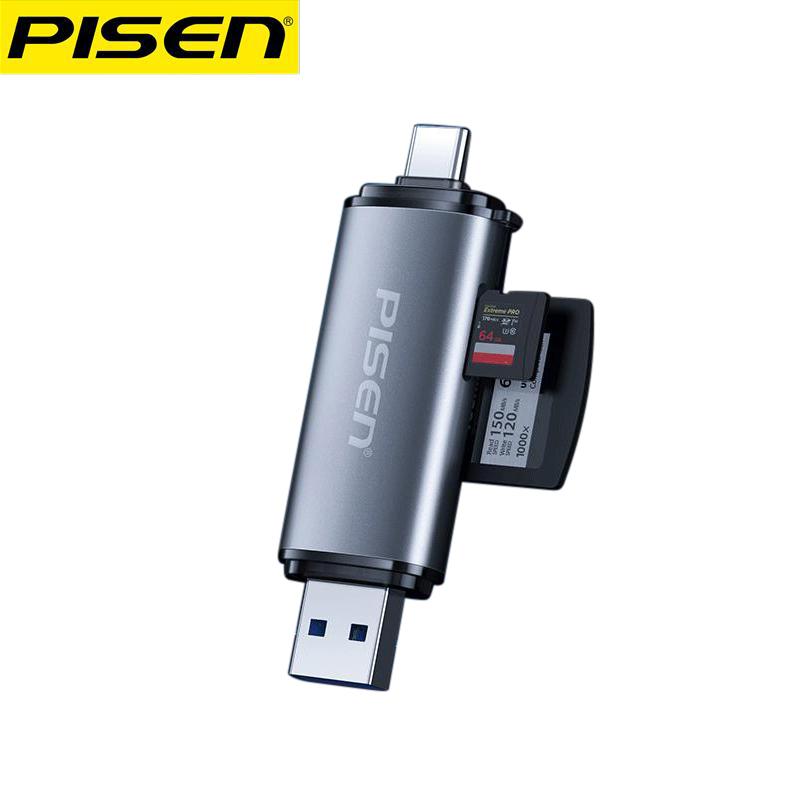 PISEN 3C Pisen usb3 .0 kaartlezer universele sd-kaart tf geheugenkaart high-speed converter multifunctionele twee-in-een otg mini auto android universeel