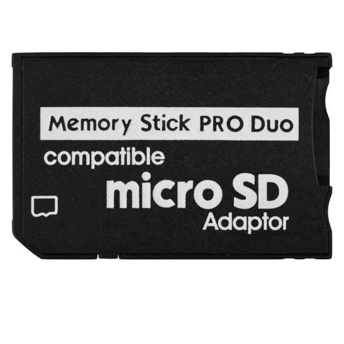 Infoboutik Adaptateur de carte Micro SD à MS Mémoire Stick Pro bes4455