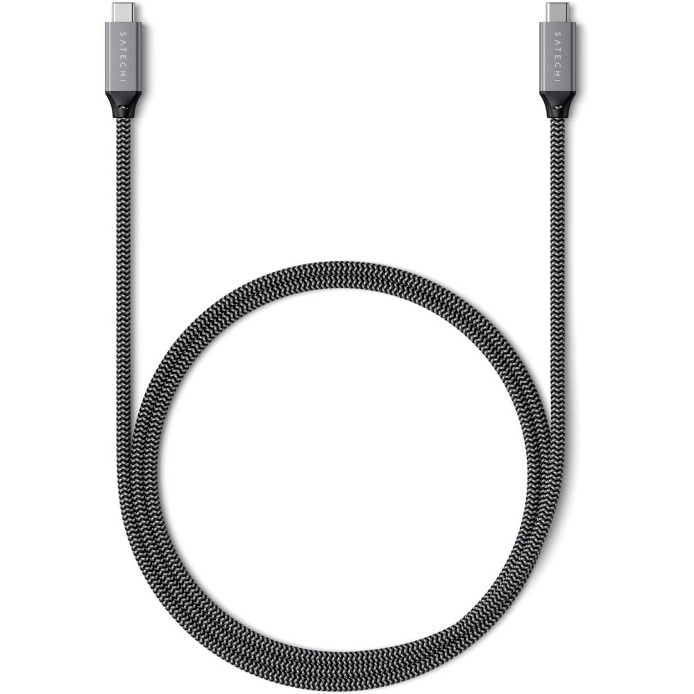 Satechi USB-C-kabel USB 4.0 USB-C stekker 0.8 m Grijs ST-U4C80M