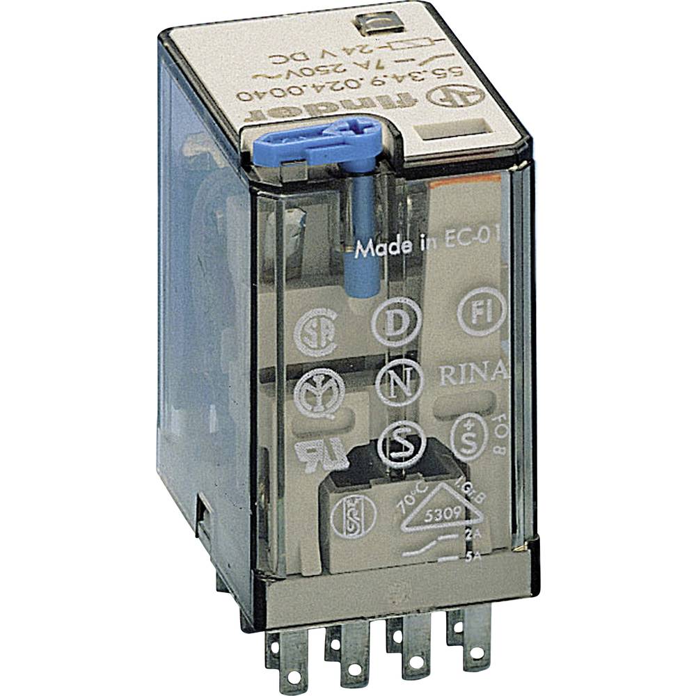 Finder 55.34.9.012.5090 Steekrelais 12 V/DC 7 A 4x wisselcontact 1 stuk(s)