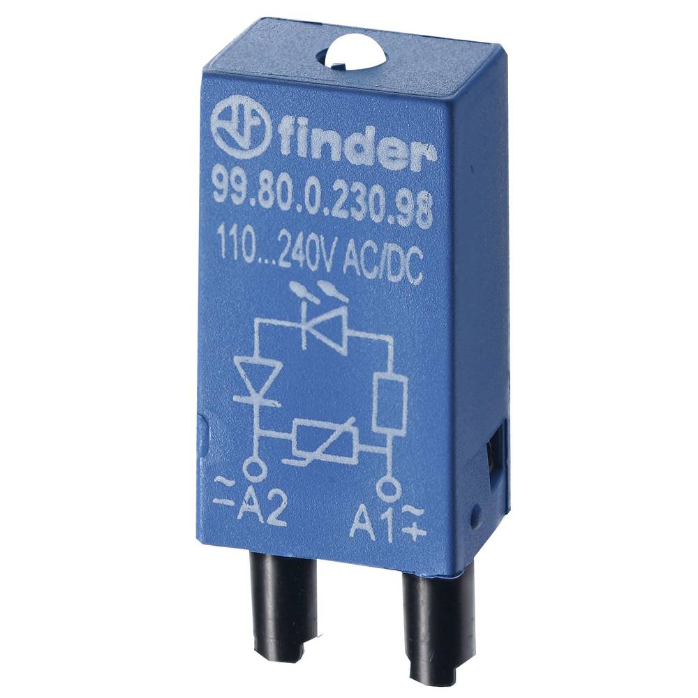 Finder Steekmodule Met diode, Met display, LED 99.80.9.220.90 1 stuk(s)