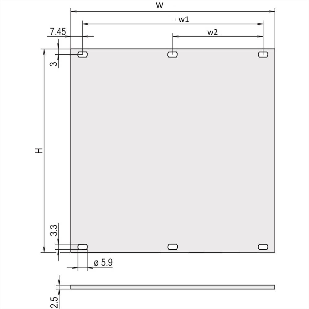 NVent SCHROFF 30847461 Frontpaneel 2 stuk(s)