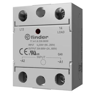 Finder Halfgeleiderrelais 77A190248250 25 A Schakelspanning (max.): 280 V/AC Schakelend bij overbelasting 1 stuk(s)