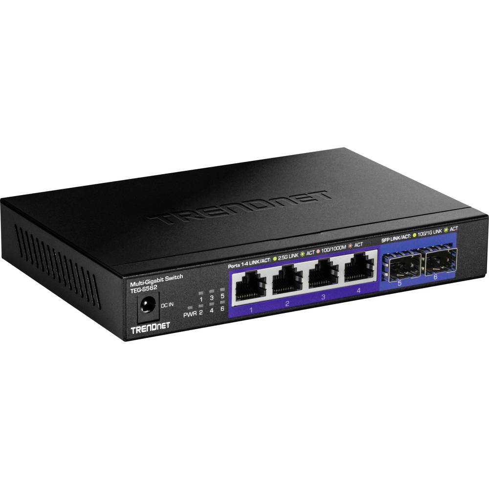 Trendnet TEG-S562 6-Port Switch Netzwerk-Switch (Multi-Gigabit)