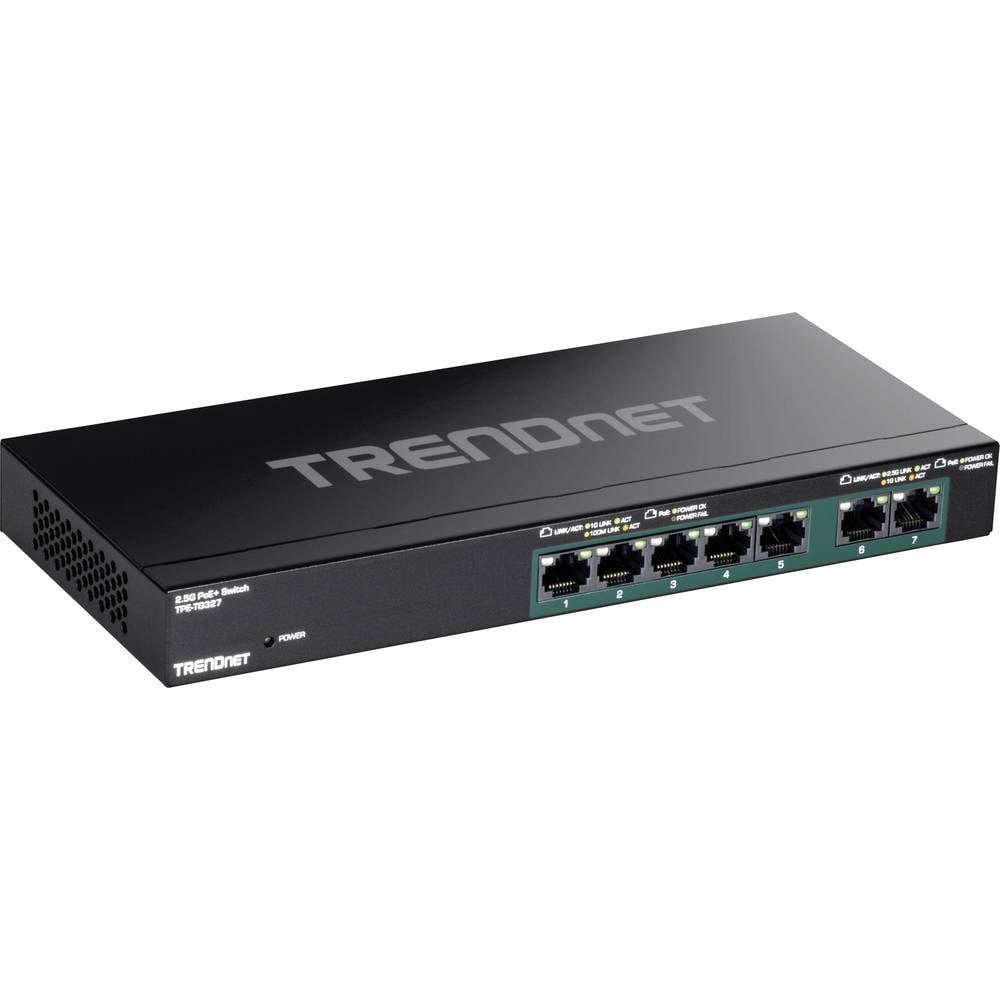 Trendnet TPE-TG327 7-Port PoE+ Switch Multi-Gigabit Netzwerk-Switch