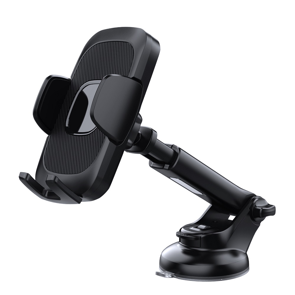 LuxeBass Auto Telefoonhouder met Telescopisch Arm en Klemsysteem - LB659