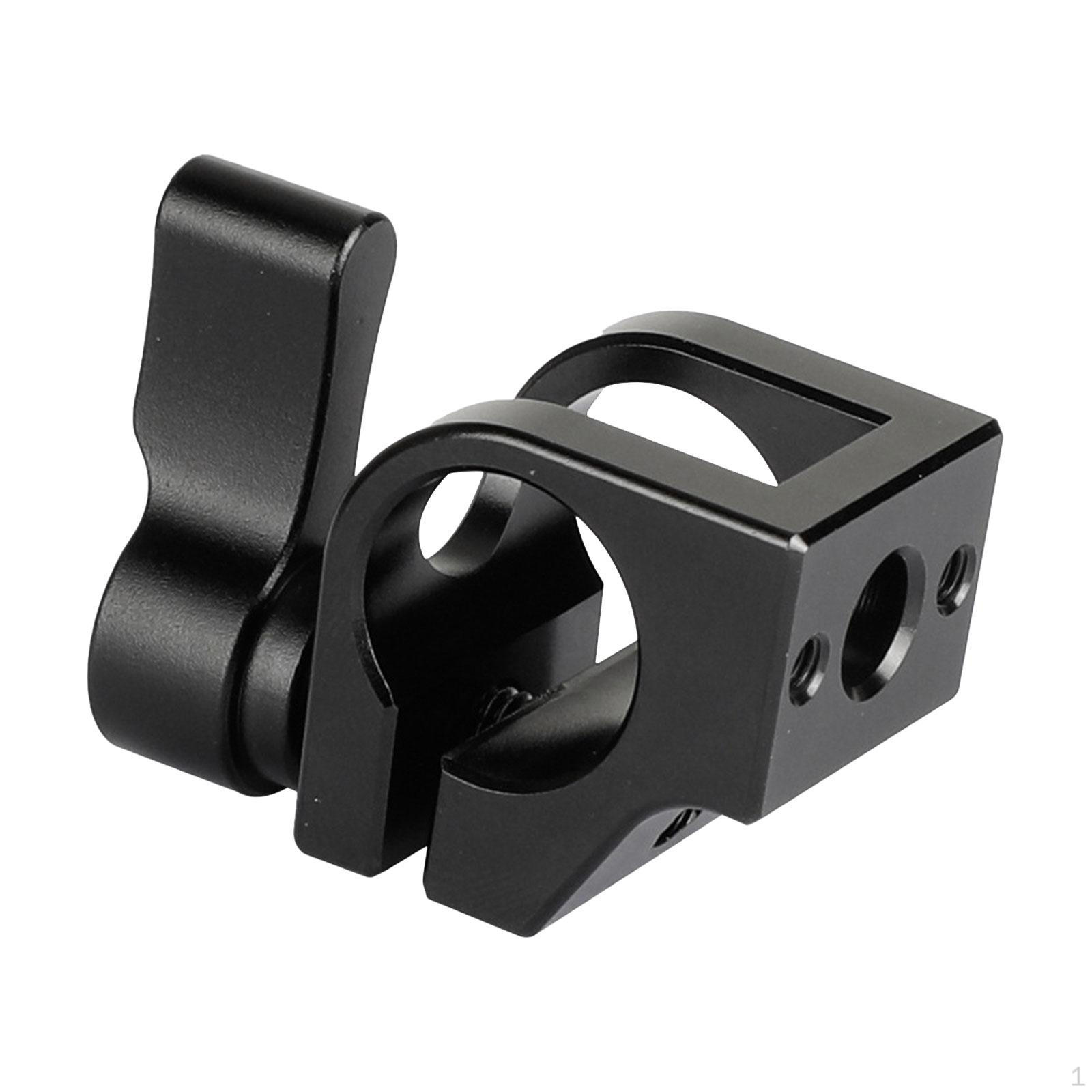 Chinese Style 15mm Single Rod Mount Clamp Camera Tube Stable Easy to Install 1/4  Threaded Mounting