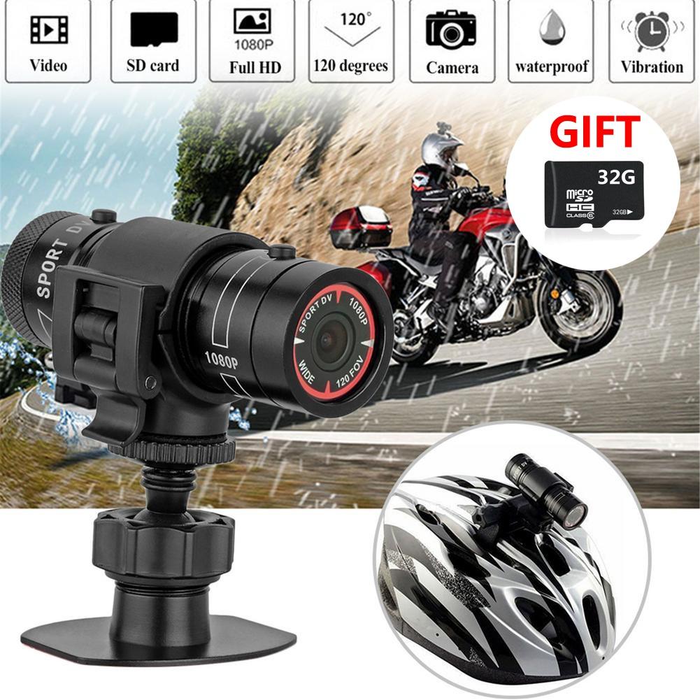 MDH Full HD 1080P Mini Sport DV CameraBike Motorhelm Actie DVR Video Cam Auto Video Recorder Perfect voor buitensporten tachograph zwart