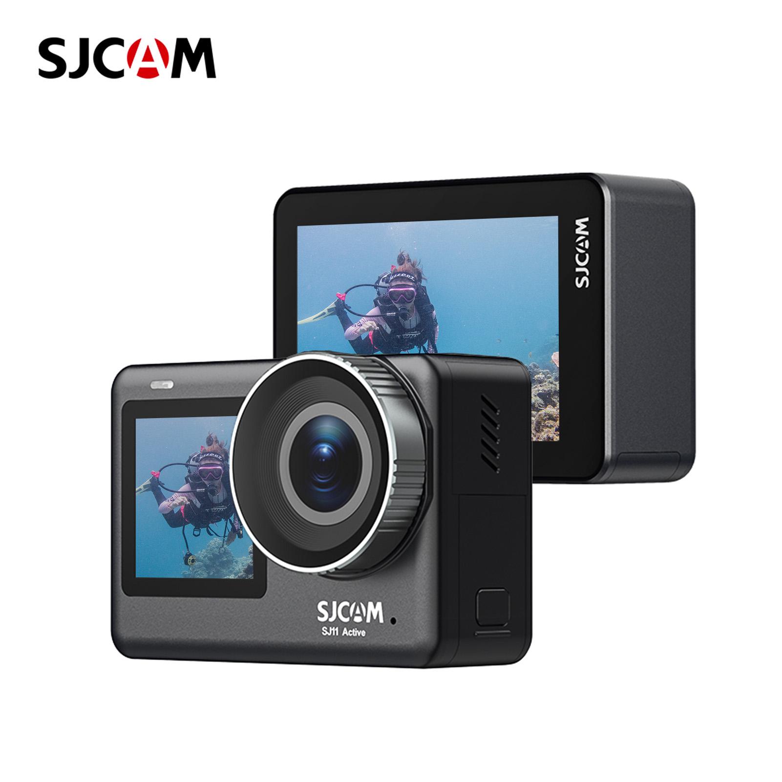 Sjcam SJ11Active Actiecamera Draagbare minicamera 4K Ultra HD 20MP Waterdicht Anti-trillen Dual zwart