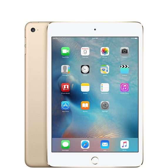 Refurbished iPad Mini 4 128 GB Goud Zichtbaar gebruikt