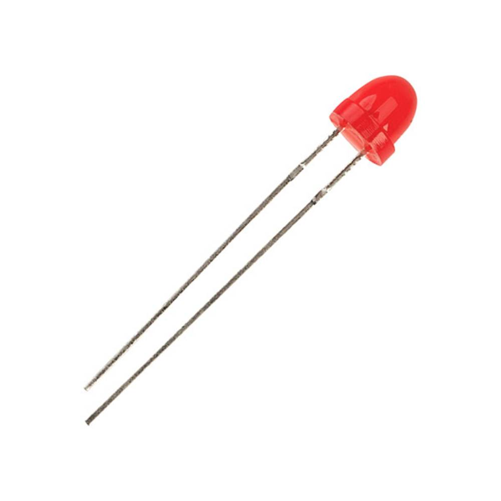 Kingbright Bedrade LED Rood Rond 5 mm 20 mcd 60 ° 30 mA 2 V