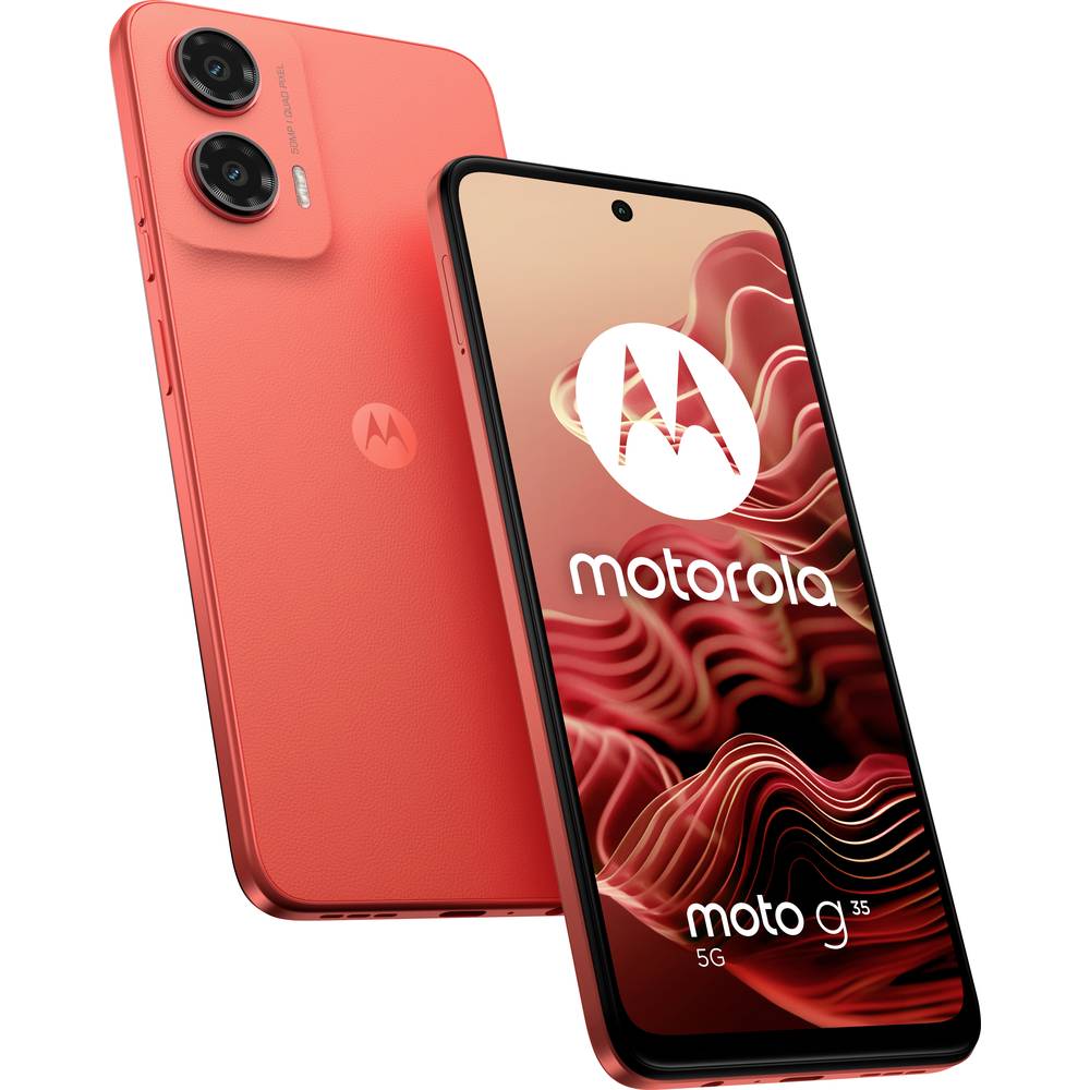 Motorola moto G35 5G 128 GB / 4 GB - Smartphone - guava red Smartphone (6,72 Zoll)