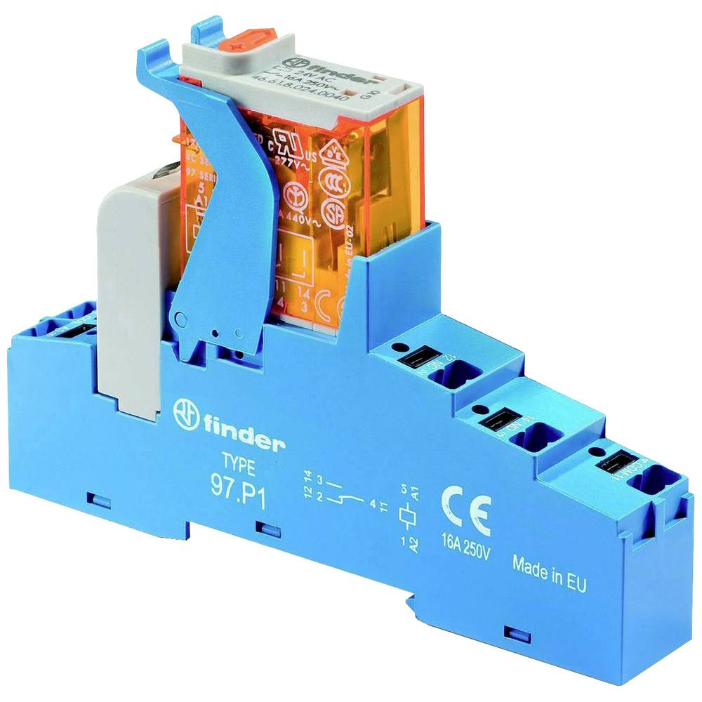 Finder 4C.P1.9.012.0050 Koppelrelais 12 V/DC 10 A 1x wisselcontact 1 stuk(s)