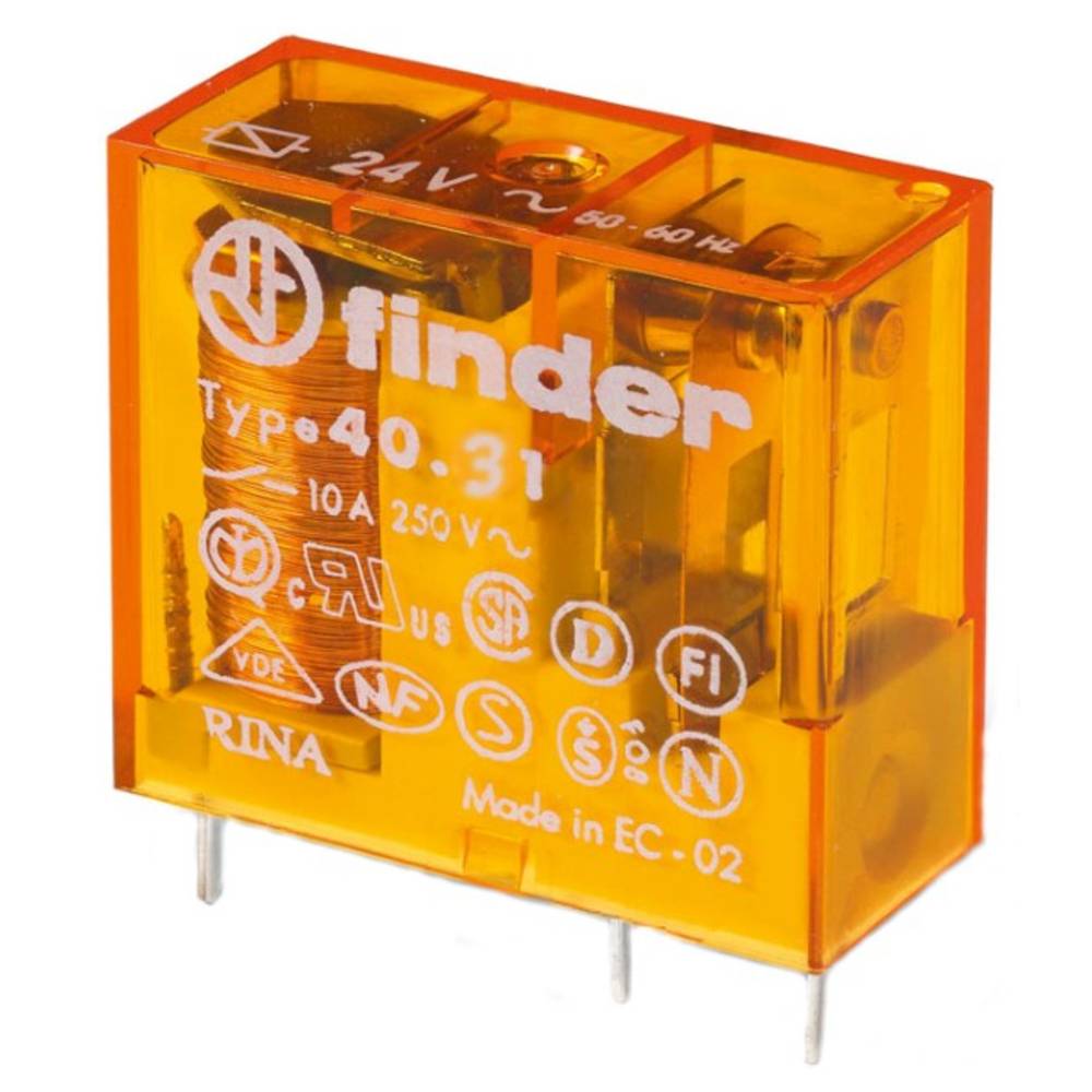 Finder 40.31.8.110.0001 Printrelais 110 V/AC 10 A 1x wisselcontact 1 stuk(s)