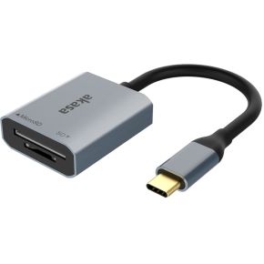 Akasa AK-CR-10BK geheugenkaartlezer USB 3.2 Gen 2 (3.1 Gen 2) Type-C Zwart, Zilver