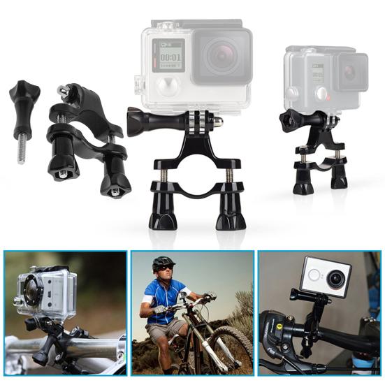 Songmeijuan Stuurhouder Waterdicht Eenvoudig te installeren Fietsaccessoires Fietsen Sportstabilisatorhouder voor GoPro zwart