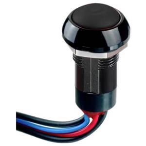 APEM IPR1FAD2 IP Series Drukschakelaar 12 V/DC 4 A 1x aan/uit Continu (Ø x h) 12 mm x 20 mm IP67 1 stuk(s)