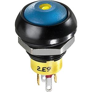 APEM IPR3SAD2L0S IP Series 28 V/DC 5 A 1x aan/(uit) Moment Rood (Ø x h) 12 mm x 20 mm IP69K 1 stuk(s)