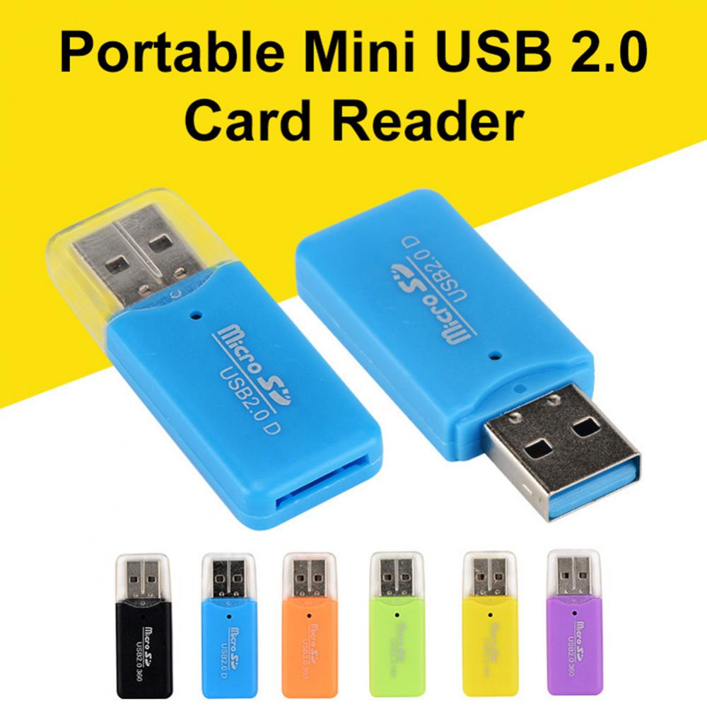 CANKE USB 2.0-geheugenkaartlezer Hoge snelheid SDHC TF-adapterkaartlezer 【1】No Card