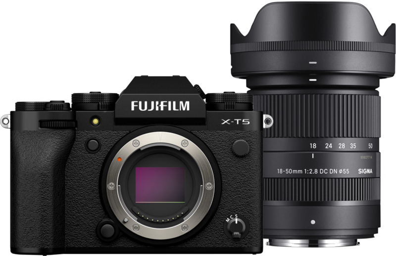 Fujifilm X-T5 Zwart + Sigma 18-50mm f/2.8 DC DN Contemporary