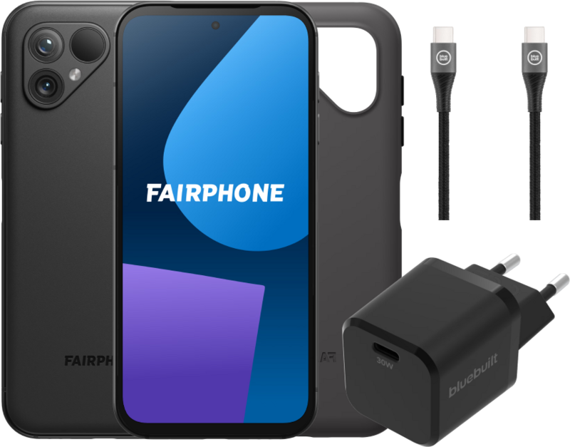 Fairphone 5 256GB Zwart 5G + Accessoirepakket