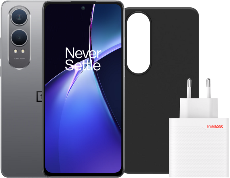 OnePlus Nord CE 4 Lite 256GB Grijs 5G + Accessoirepakket