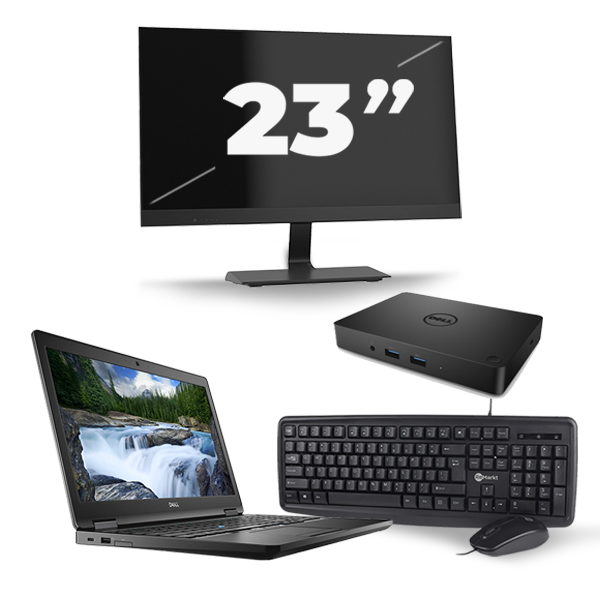 Dell Latitude 5590 - Intel Core i5-8e Generatie - 15 inch - 16GB RAM - 512GB SSD - Windows 11 + 1x 23 inch Monitor