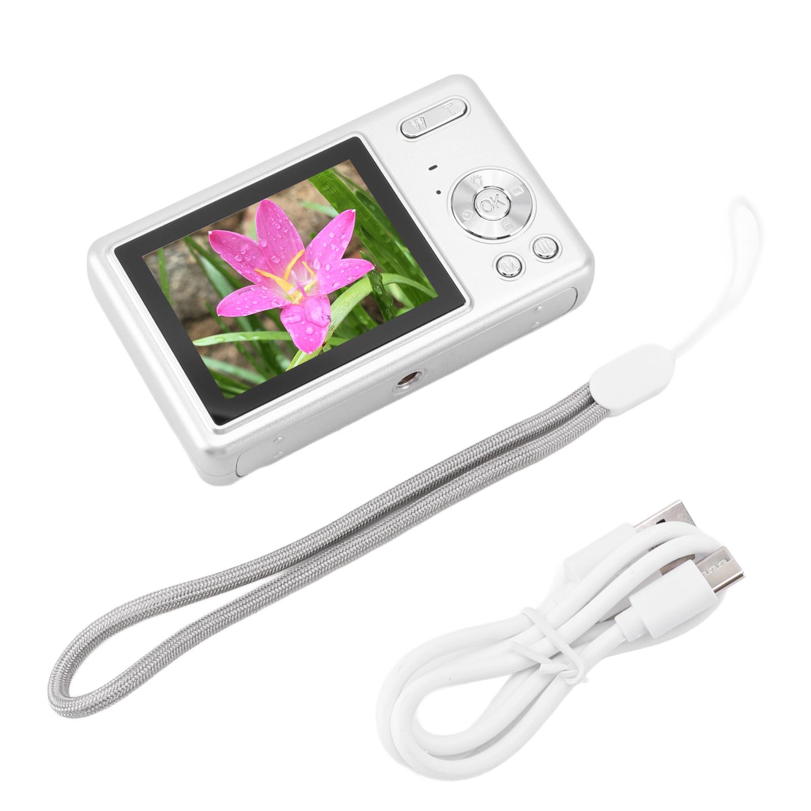 Honor Electronics 12MP 1080P digitale camera 2,4 inch TFT-scherm 16x zoom autofocus digitale zakcamera voor studenten zilver