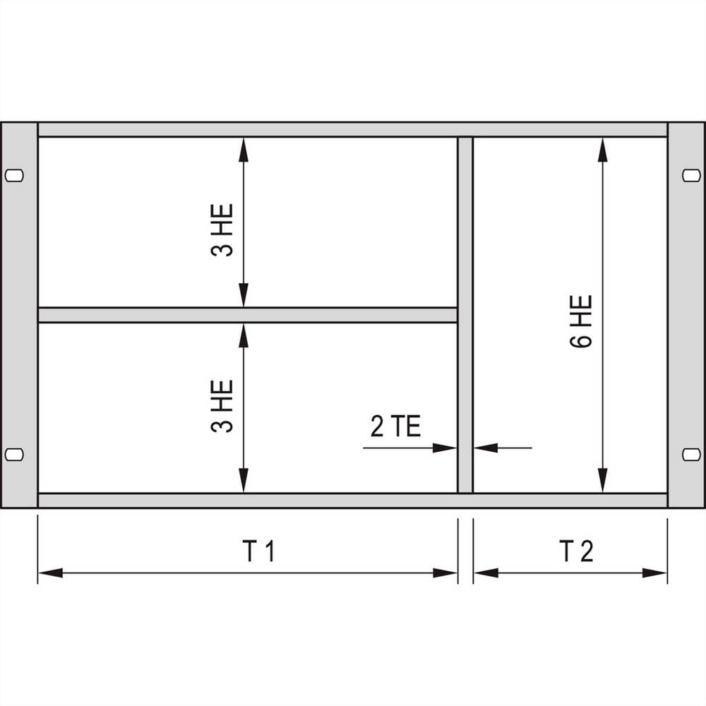 NVent SCHROFF 24562440 19 modulesteunen Meerdere kleuren 1 stuk(s)