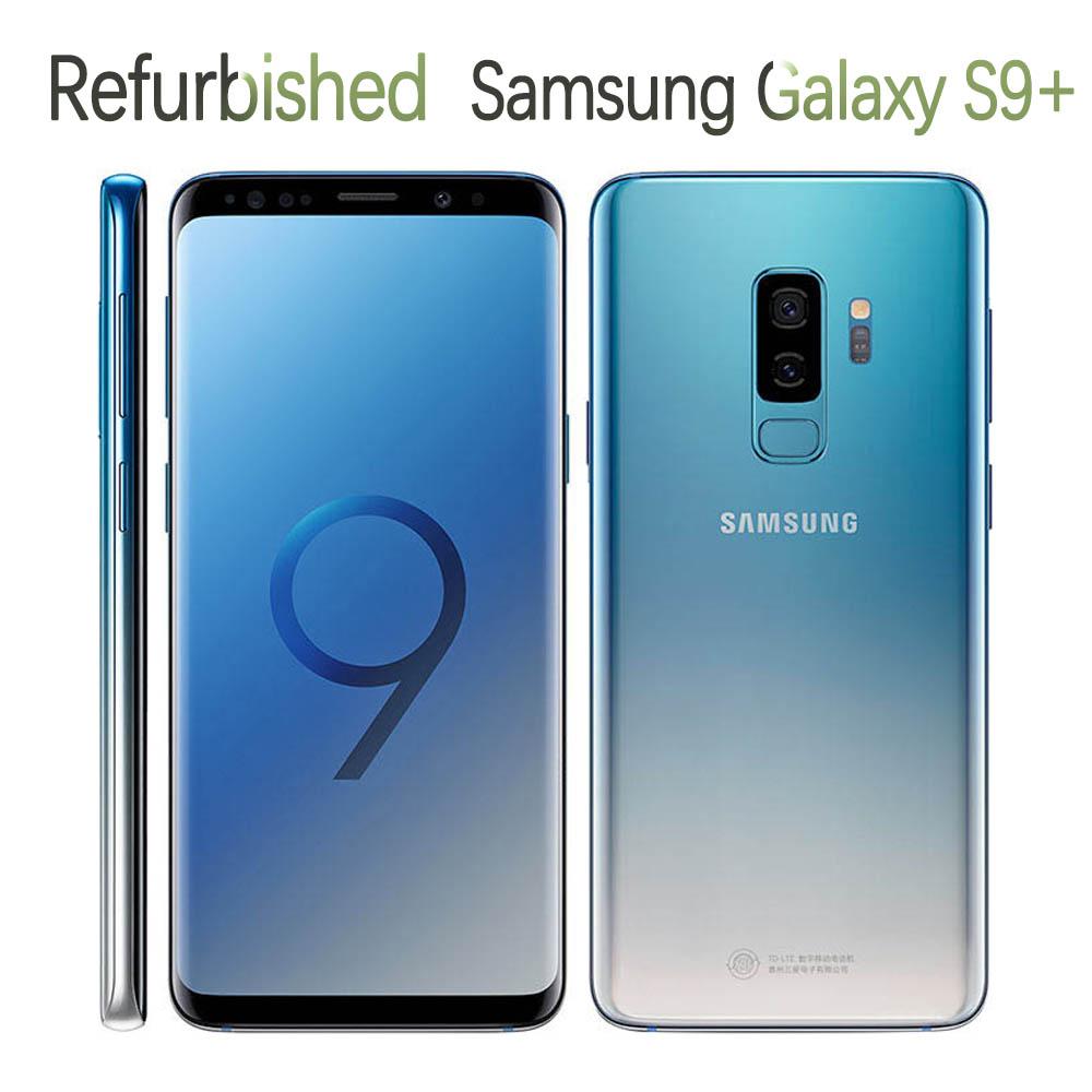 Samsung Gerenoveerde  Galaxy S9+ G965F G965U Origineel ontgrendeld Octa-core 4GB RAM 64GB ROM 12MP 6.2 '' 3500mAh Smartphone G965U Simple Set zwart