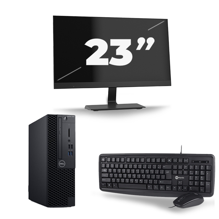 Dell Optiplex 3060 SFF - Intel Core i5-8e Generatie - 16GB RAM - 512GB SSD - Windows 11 + 1x 23 inch Monitor