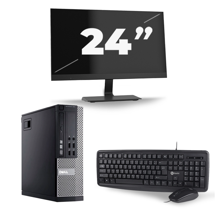 Dell Optiplex 990 Desktop - Intel Core i7-2e Generatie - 16GB RAM - 512GB SSD - Windows 10 + 1x 24 inch Monitor