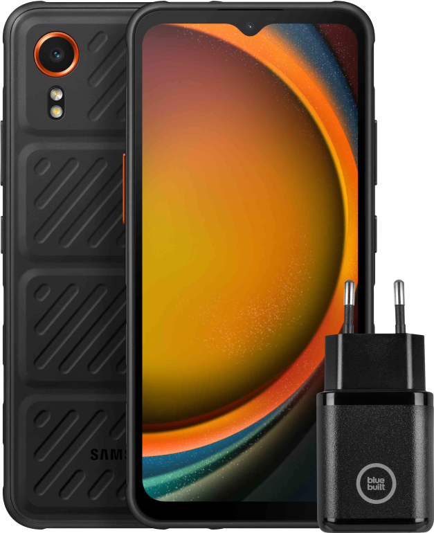 Samsung Galaxy Xcover 7 128GB Zwart 5G Enterprise Edition +  Oplader 25W Zwart