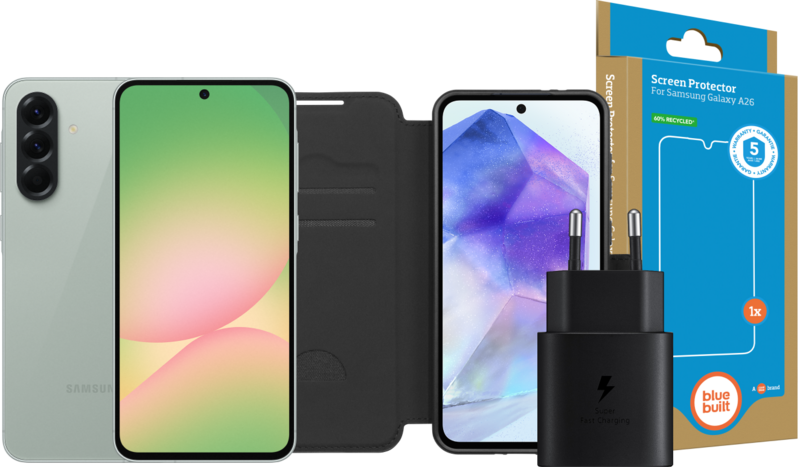 Samsung Galaxy A56 256GB Groen 5G + Compleet Accessoirepakket