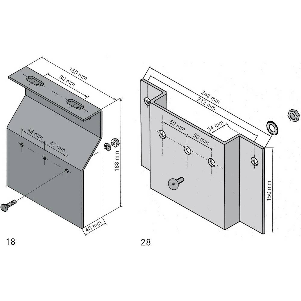 LAPP MONTAGEPLATTEN MP 28 Bevestigingsaccessoires 52026061 1 stuk(s)